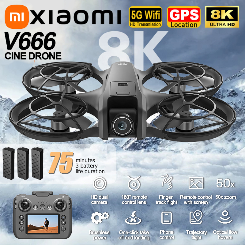 Drone Gimbal - Xiaomi V666 Drone 8K Aerial HD