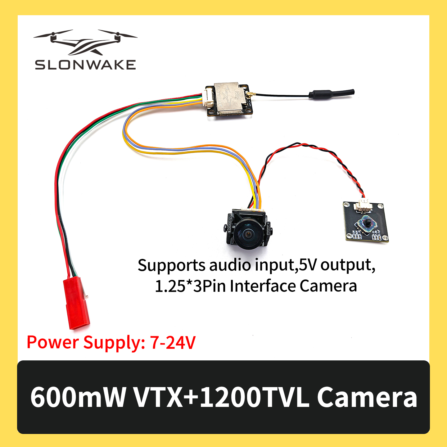SLONWAKE 5.8G 600mW 7-24V FPV  - Drone Frame ulasan dan harga