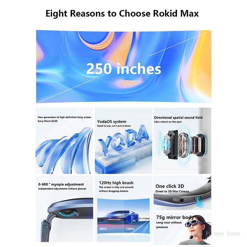 Rokid Max AR 3D Smart Glasses  - Drone Gimbal ulasan dan harga