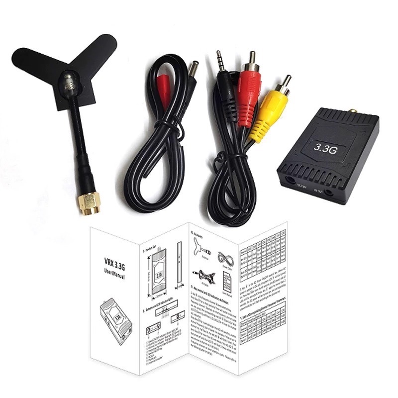 3.3GHz FPV VTX/VRX  3W Analog  - Drone Transmitter ulasan dan harga