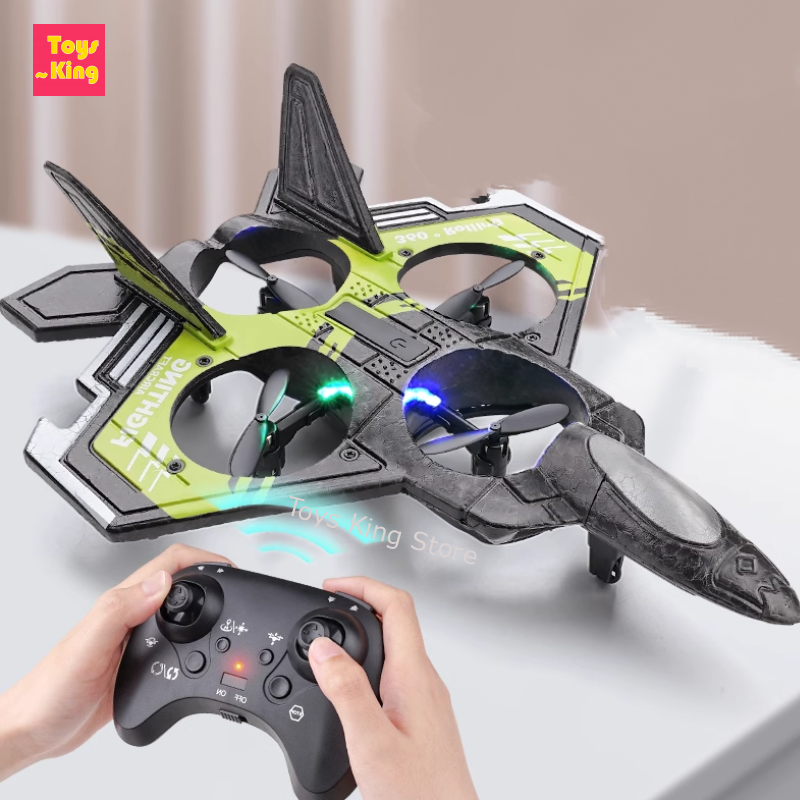 S98 RC Foam Stunt Aircraft Toy - Drone Led Light ulasan dan harga