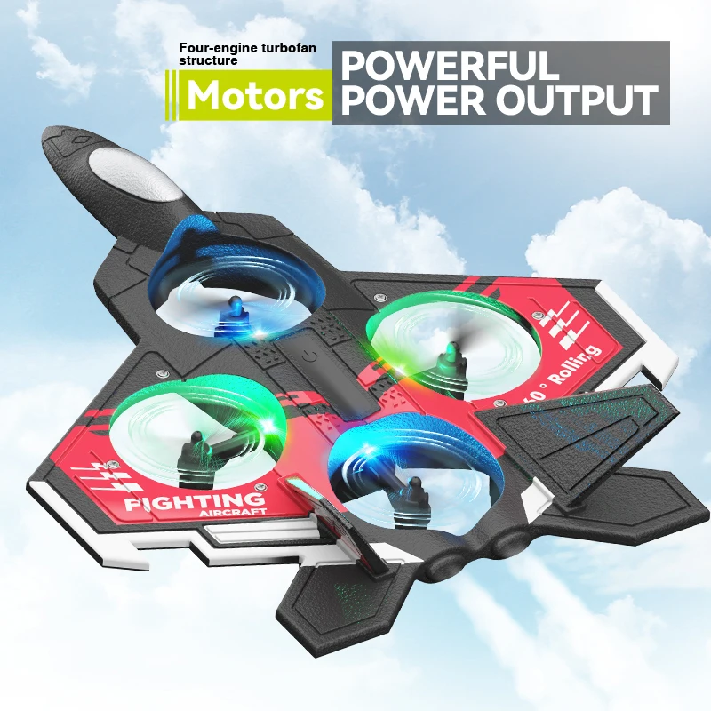 S98 RC Foam Stunt Aircraft Toy - Drone Led Light ulasan dan harga