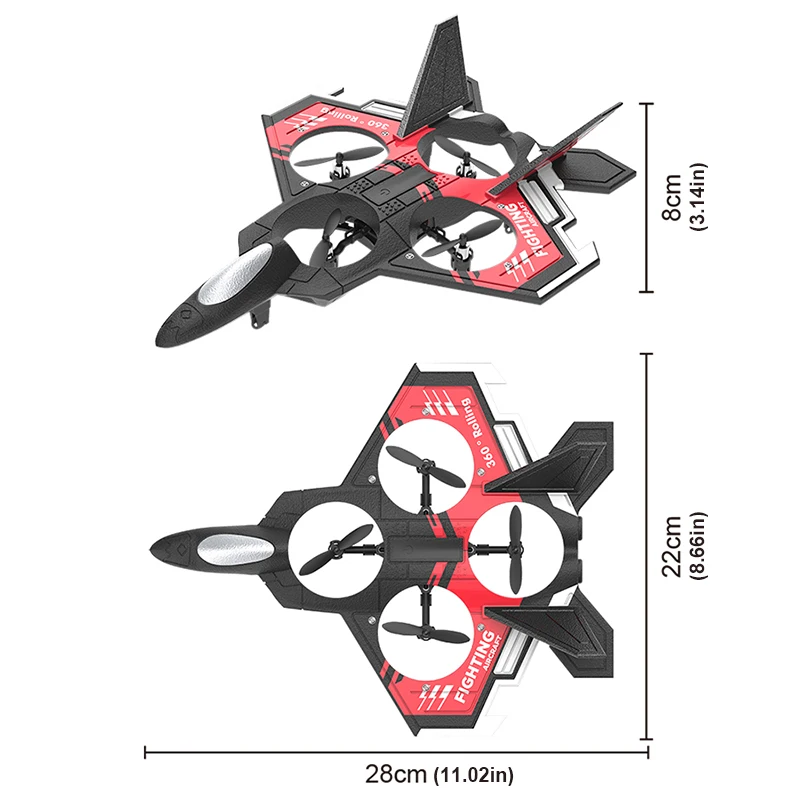 S98 RC Foam Stunt Aircraft Toy - Drone Led Light ulasan dan harga