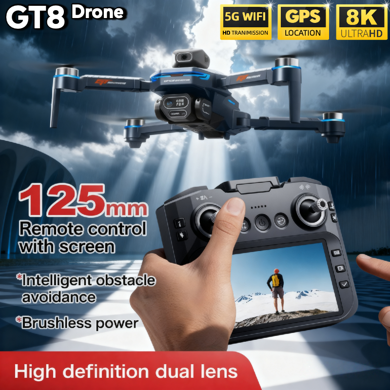 For Genuine GT8 Drone 4K Profe - Drone Gps Mount ulasan dan harga