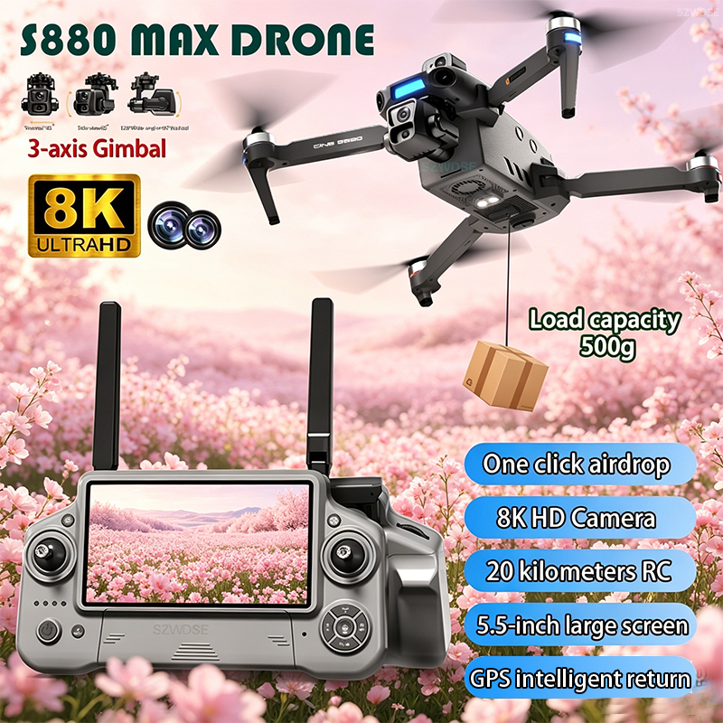 2026 New 8K Dual Camera Drone  - Drone Gimbal ulasan dan harga