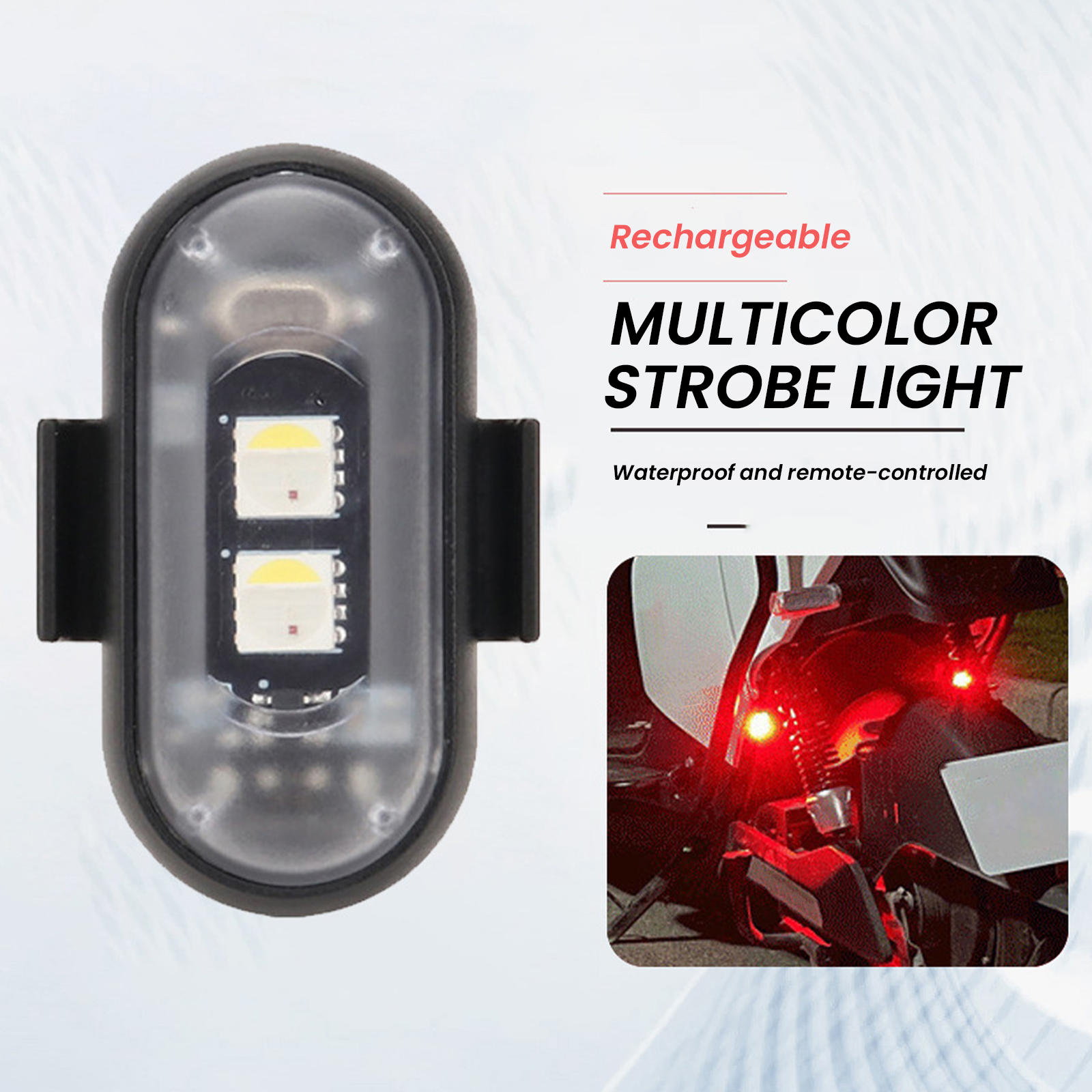 2/4/6PCS Wireless LED Strobe L - Drone Led Light ulasan dan harga