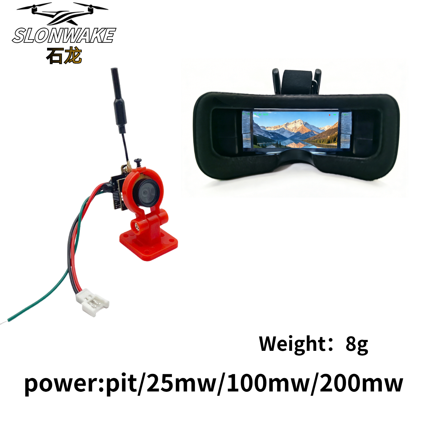Slonwake 5.8G 48CH 200mW FPV D - Drone Frame ulasan dan harga