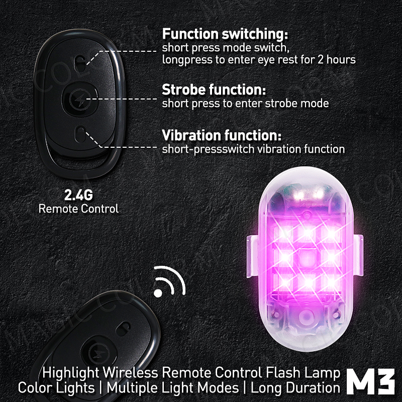 2PCS Wireless LED Strobe Light - Drone Led Light ulasan dan harga