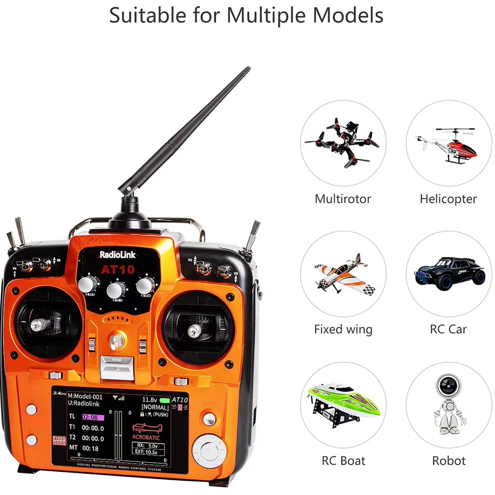 RadioLink AT10 II 2.4G 10CH RC - Drone Power Distribution Board ulasan dan harga