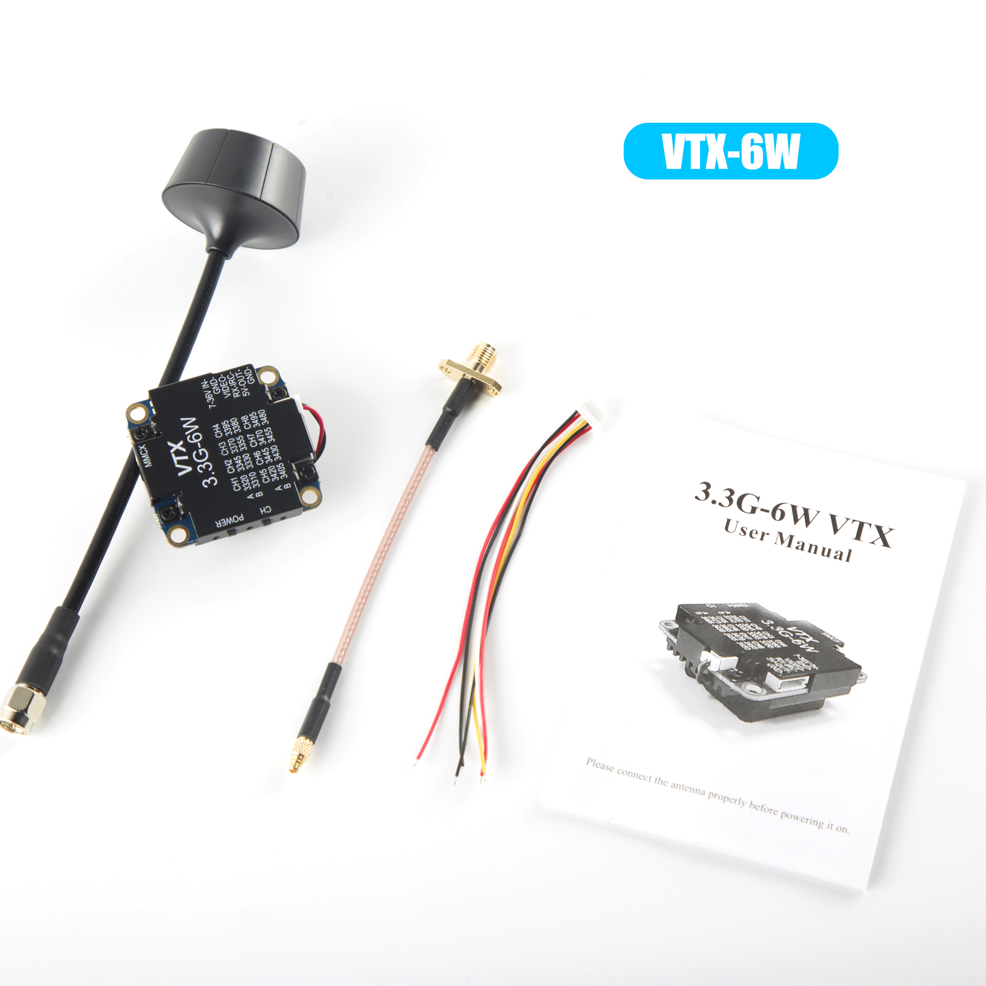 FPV Video Transmitter 3.3G 6W  - Drone Transmitter ulasan dan harga