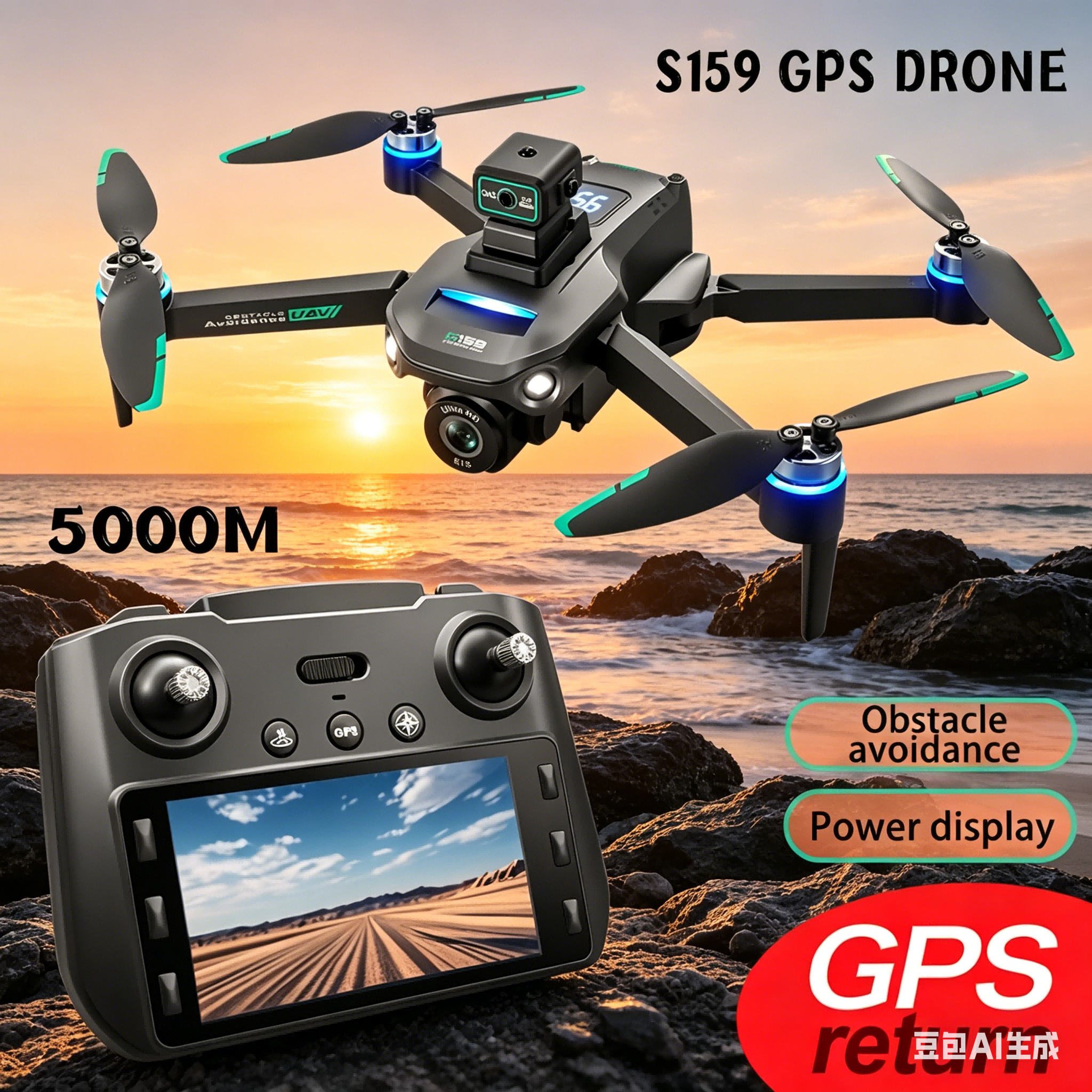 S159 GPS Drone 4K Profesional  - Drone Gps Mount ulasan dan harga