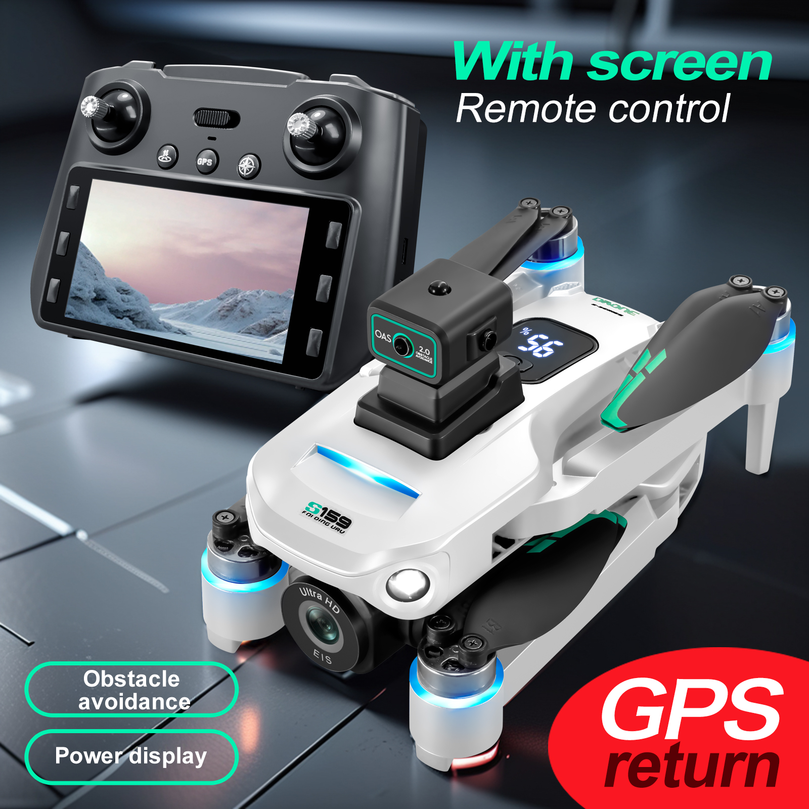S159 GPS Drone 4K Profesional  - Drone Gps Mount ulasan dan harga